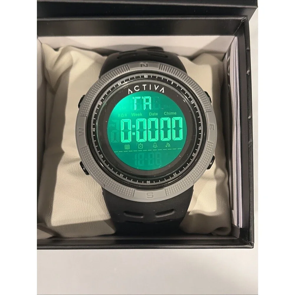 Invicta x Activa men’s watch digital essentials 50mm Black Grey ACW1915-004